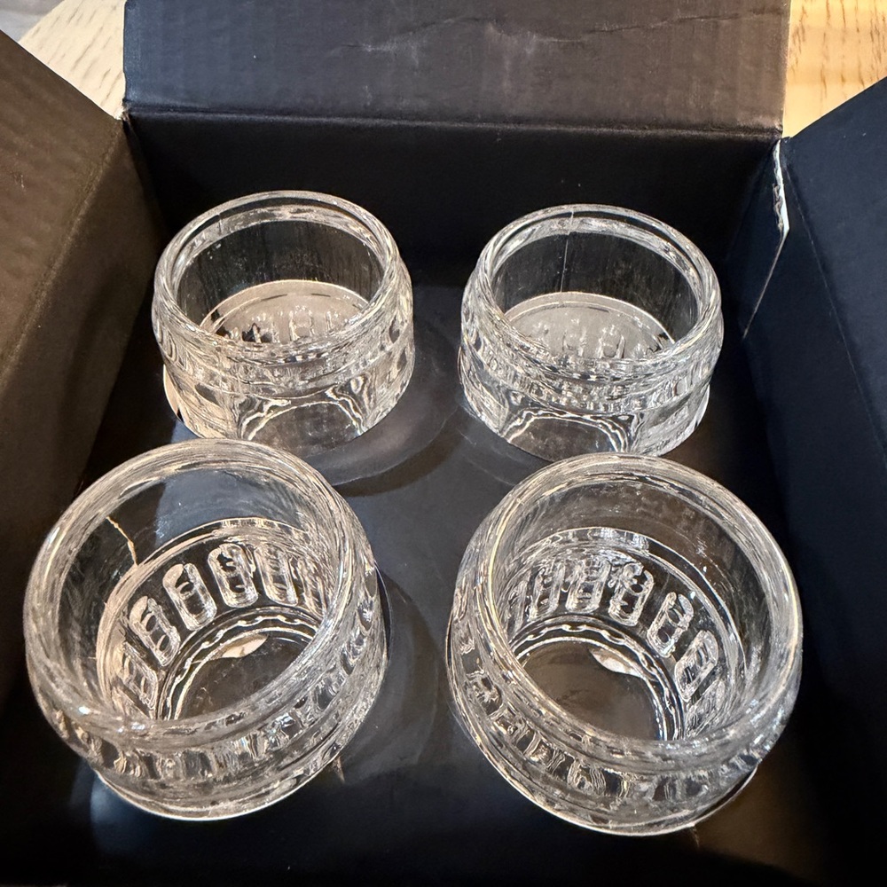 Kollea Shot Glasses Flash Hider Shaped Clear (Set of 4) Whiskey Bourbon Military